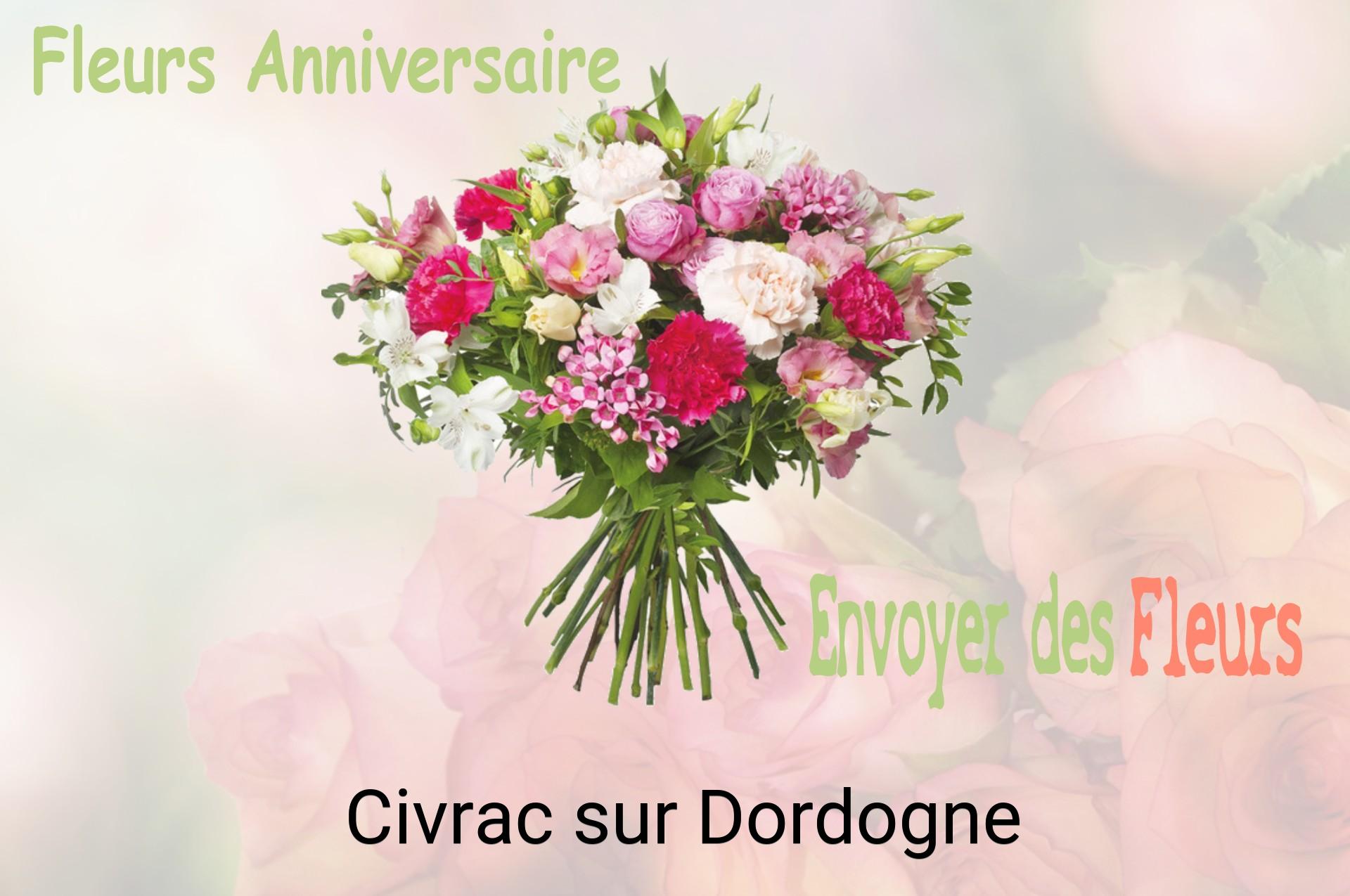 Bouquet de fleurs d’anniversaire livré à Civrac-sur-Dordogne