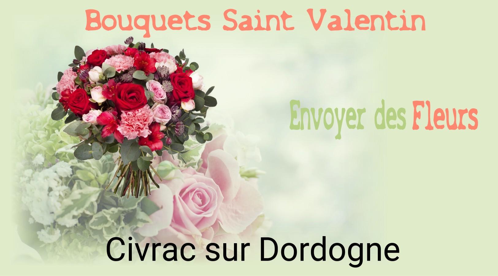 Roses de Saint-Valentin livrées à Civrac-sur-Dordogne